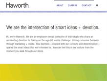 Tablet Screenshot of haworthmedia.com